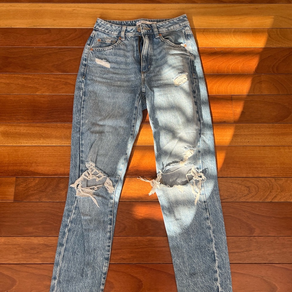 garage high rise mom jeans